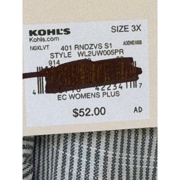 Lauren Conrad-NWT-Ruffled Vneck Plus Size Top-Size 3X - Picture 4 of 8